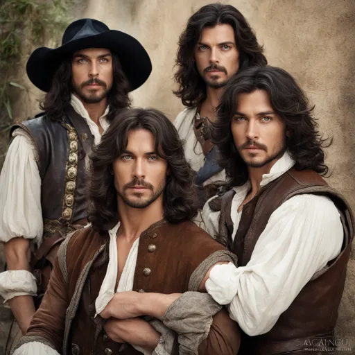 D'Artagnan and Three Musketeers