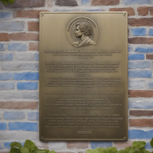 Rainbow plaque